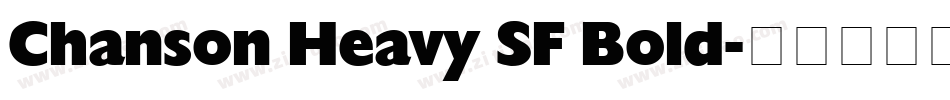 Chanson Heavy SF Bold字体转换